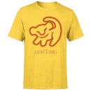 Disney Lion King Cave Drawing Men's T-Shirt - Yellow