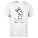 Disney Mickey Mouse Sketch Men's T-Shirt - White