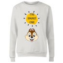 Disney Chip 'N' Dale The Smart One Women's Sweatshirt - White