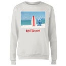 Disney Lilo And Stitch Surf Beach Women's Sweatshirt - White