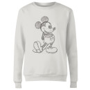 Disney Mickey Mouse Sketch Women's Sweatshirt - White