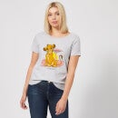 Camiseta para mujer Lion King Simba Pastel Disney - Gris
