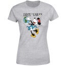 Disney Minnie Mouse Love The Earth Women's T-Shirt - Grey