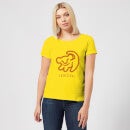 Disney Lion King Cave Drawing Women's T-Shirt - Yellow