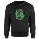 Harry Potter Slytherin Geometric Sweatshirt - Black