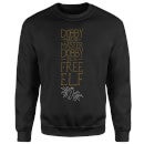 Harry Potter Dobby Is A Free Elf Sweatshirt - Black