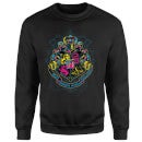 Harry Potter Hogwarts Neon Crest Sweatshirt - Black
