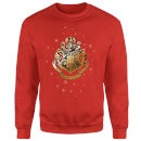 Harry Potter Star Hogwarts Gold Crest Sweatshirt - Red