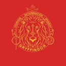 Harry Potter Gryffindor Lion Badge Men's T-Shirt - Red