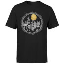 Harry Potter Hogwarts Castle Moon Men's T-Shirt - Black