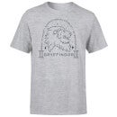 Harry Potter Gryffindor Linework Men's T-Shirt - Grey