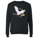 Harry Potter Hedwig Broom Women's Sweatshirt - Black