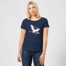 Harry Potter Hedwig Broom Women's T-Shirt - Navy