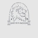 Harry Potter Gryffindor Linework Women's T-Shirt - Grey