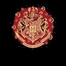 Harry Potter Hogwarts Christmas Crest Women's T-Shirt - Black