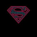 Justice League Superman Retro Grid Logo Women's Sweatshirt - Black