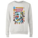 Justice League Crisis On Earth-Prime Cover Women's Sweatshirt - White