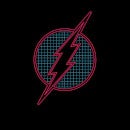 Justice League Flash Retro Grid Logo Women's T-Shirt - Black