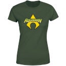 Justice League Aquaman Logo Women's T-Shirt - Forest Green