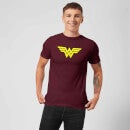 Justice League Wonder Woman Logo Men's T-Shirt - Burgundy