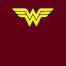 Camiseta Wonder Woman Logo de Justice League para hombre - Burdeos