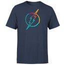 Justice League Neon Flash Men's T-Shirt - Navy