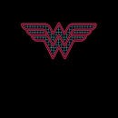 Justice League Wonder Woman Retro Grid Logo Men's T-Shirt - Black
