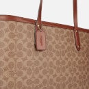 Coach Women's Coated Canvas Signature Central Tote Bag - Tan Rust