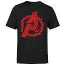 Avengers Endgame Shattered Logo Men's T-Shirt - Black