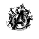 T-shirt Avengers Endgame Hero Circle - Homme - Blanc