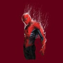 Marvel Spider-man Web Wrap Men's T-Shirt - Burgundy