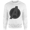 Avengers Endgame Iconic Logo Sweatshirt - White