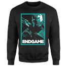 Avengers Endgame War Machine Poster Sweatshirt - Black