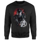 Sweat-shirt Avengers Endgame War Machine Brushed Homme - Noir