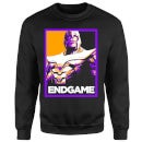 Avengers Endgame Thanos Poster Sweatshirt - Black