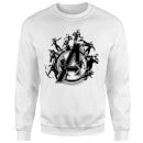 Avengers Endgame Hero Circle Sweatshirt - White