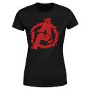 Avengers Endgame Shattered Logo Women's T-Shirt - Black
