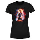Captain Marvel Poster Women's T-Shirt - Black