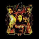 Avengers Endgame Distressed Sunburst Women's Sweatshirt - Black