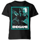 Avengers Endgame War Machine Poster Kids' T-Shirt - Black