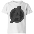 Avengers Endgame Iconic Logo Kids' T-Shirt - White