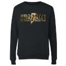 Shazam Gold Logo Women's Sweatshirt - Black
