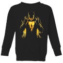 Shazam Lightning Silhouette Kids' Sweatshirt - Black
