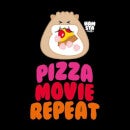 Hamsta Pizza Movie Repeat Logo Light Sweatshirt - Black