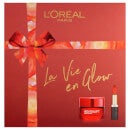 L'Oréal Paris La Vie En Glow Moisturiser and Lipstick Gift Set For Her 2 x 50ml (Worth £22.98)