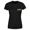 Rubik's Core Logo Pocket Women's T-Shirt - Black