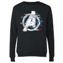 Avengers: Endgame White Logo Women's Sweatshirt - Black