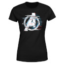 T-Shirt Avengers: Endgame White Logo - Nero - Donna