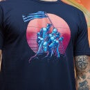 T-shirt - Rick and Morty Hamster Butts - Bleu Marine