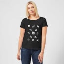 Does It Fry Pattern Women's T-Shirt - Black